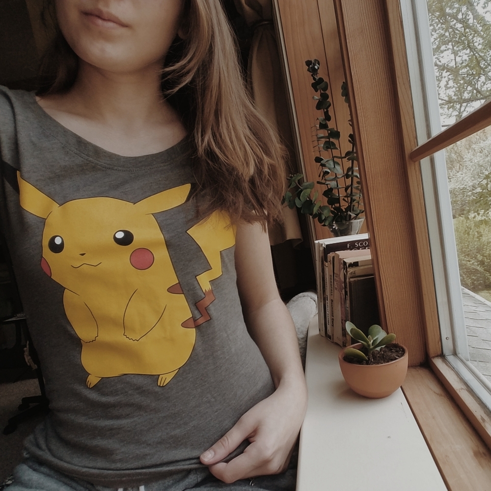Pikachu front and back Tshirt